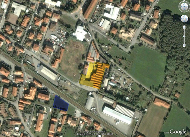 foto satellitare dell'area