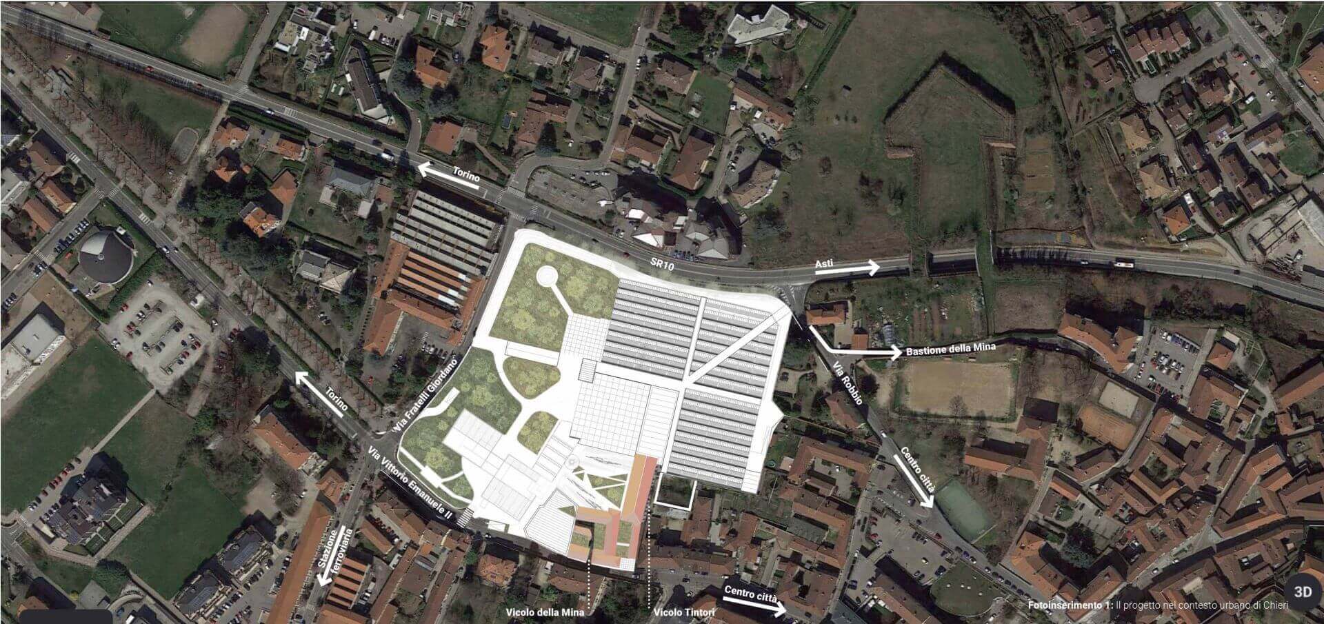 Percorso di accesso ai locali